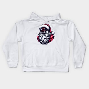 black santa claus (simplified) Kids Hoodie